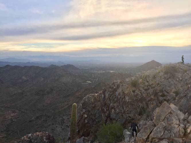From Piestewa Peak - Camelback Mountain in the distance