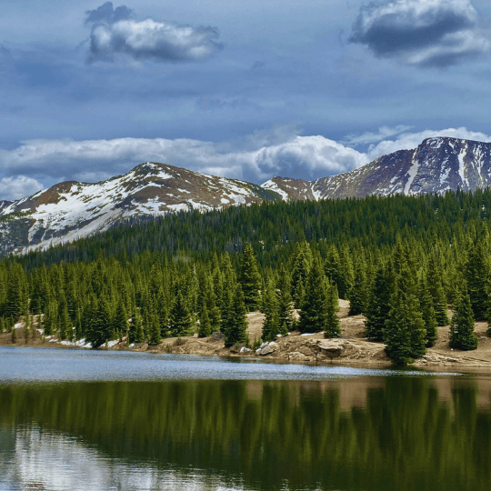 Scenic mountain view representing dog-friendly trails