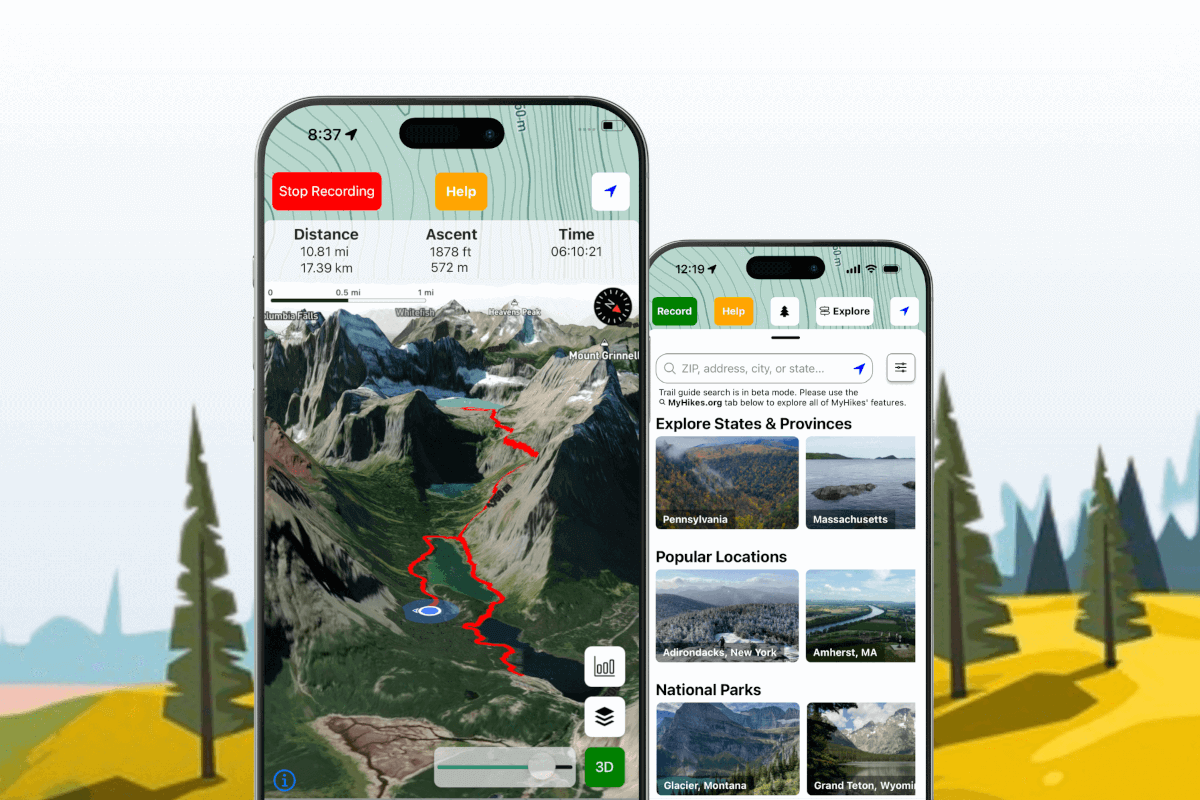 Download MyHikes on the App Store or Google Play Download MyHikes on the App Store or Google Play