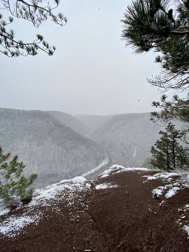 Picture 7 of Barbour Rock Trail first snowfall 2020