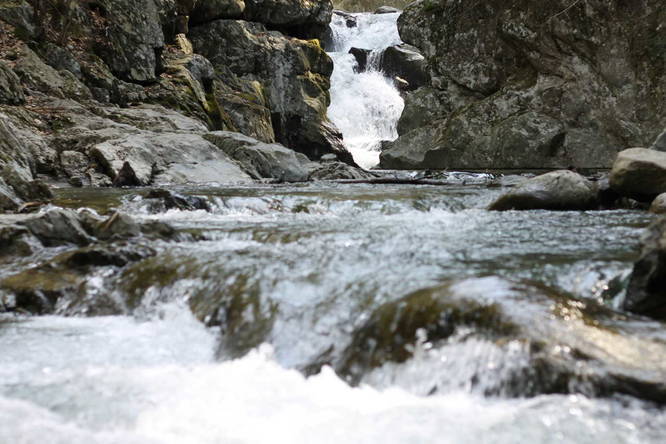 Lower Bash Bish Falls - down stream