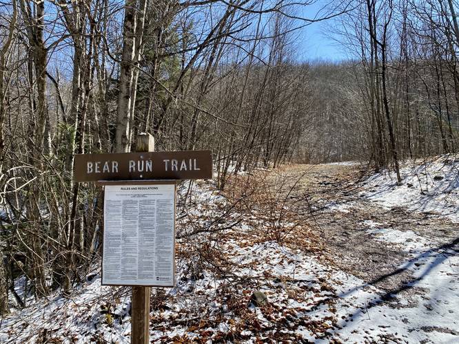 Bear Run Trail trailhead