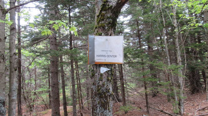 Markers near summit for other trails
