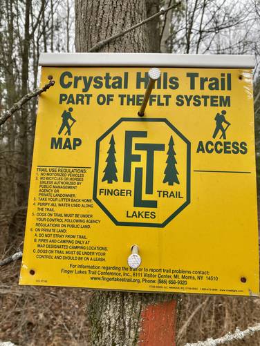 Finger Lake Trail system rules (Crystal Hills Trail)
