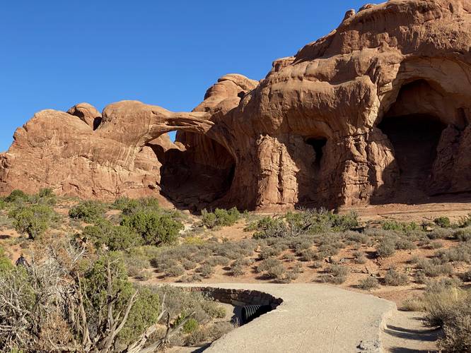 Hiking the Double Arch Trail