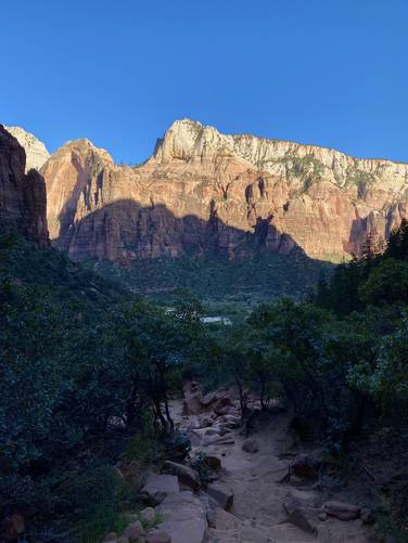 View of Zion Valley from the Upper Emerald Pools spur trail