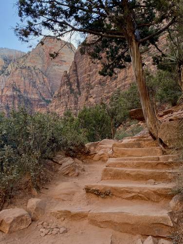 Rock steps of the Kayenta Trail