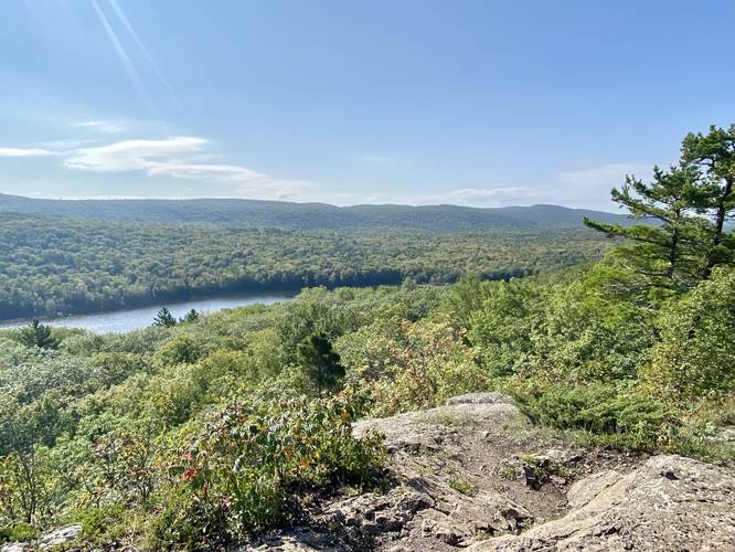 View of the Porcupine Mountains and Big Carp River from the Escarpment Trail