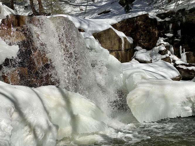 Lower Fall Brook Falls - winter 2021