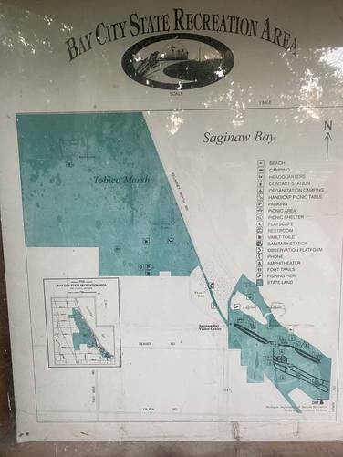 Bay City State Park map
