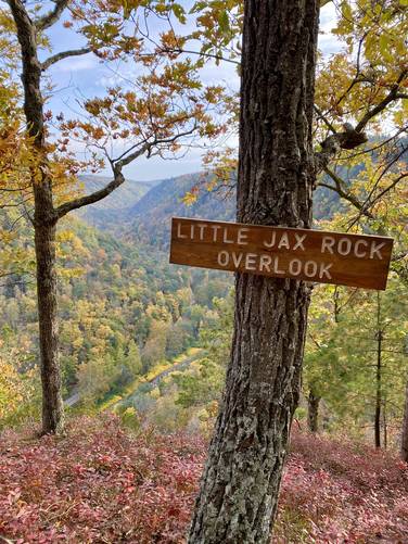 Little Jax Rock Overlook, Oct 12 2022 with foliage