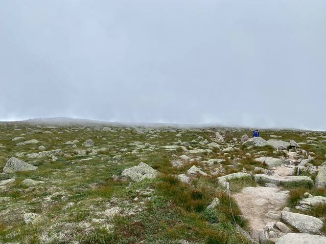 Hiking Katahdin's tableland along the Hunt Trail