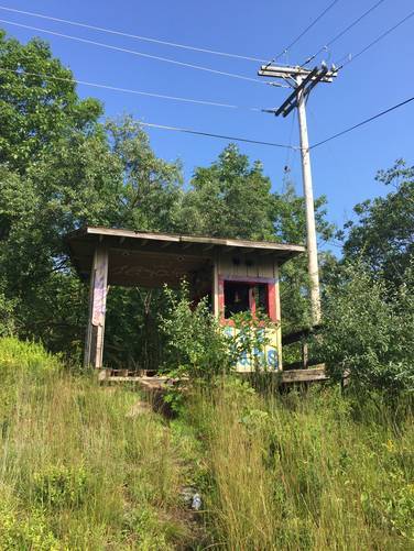 Abandoned ski lift