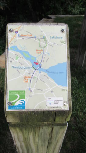 Maps on posts help visitors plan their walks