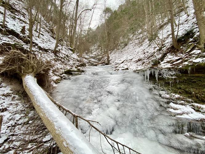 Ice Scale Falls (approx. 13-feet tall)