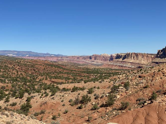 View from Slickrock Divide at Capitol Reef National Park